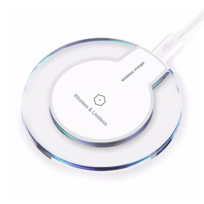 crystal custom embedded mobile cell phone auto 2 coil 3 in 1 18650 15w 10w qi fast charge wireless charger